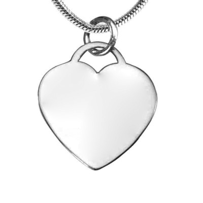 Personalised Forever in My Heart Necklace - Sterling Silver - All Birthstone™