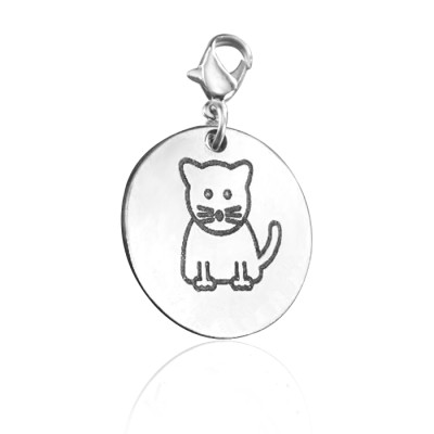 Personalised Kitty Charm - All Birthstone™
