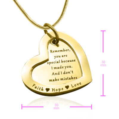 Personalised Love Forever Necklace - 18ct Gold Plated - All Birthstone™