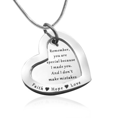 Personalised Love Forever Necklace - sterling Silver - All Birthstone™