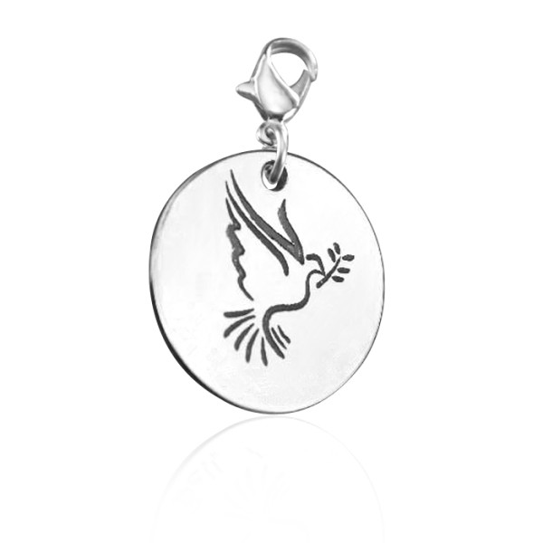 Personalised Peaceful Dove Charm - All Birthstone™
