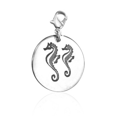 Personalised Seahorse Charm - All Birthstone™