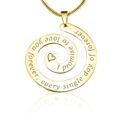 Personalised Promise Swirl - 18ct Gold Plated*Limited Edition - All Birthstone™