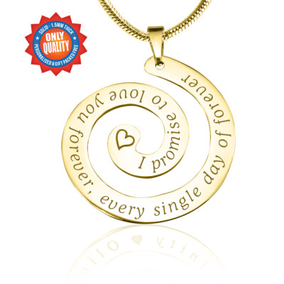 Personalised Promise Swirl - 18ct Gold Plated*Limited Edition - All Birthstone™
