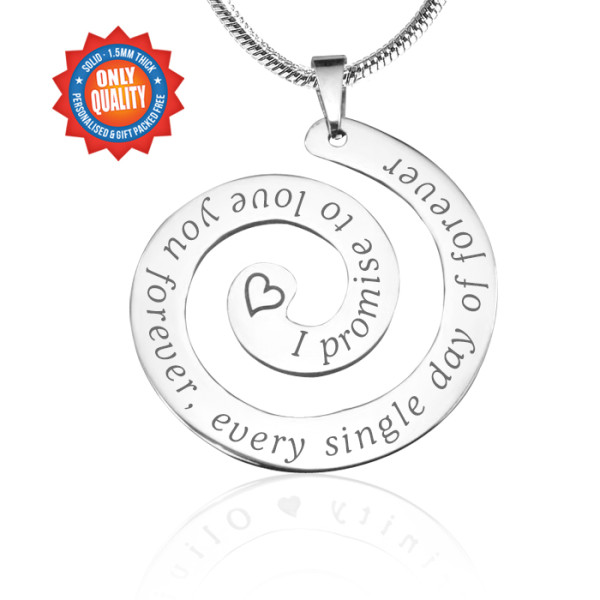 Personalised Promise Swirl - Sterling Silver *Limited Edition - All Birthstone™