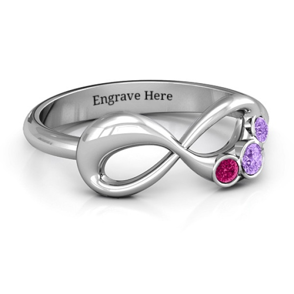 Now and Forever  Infinity Ring - All Birthstone™