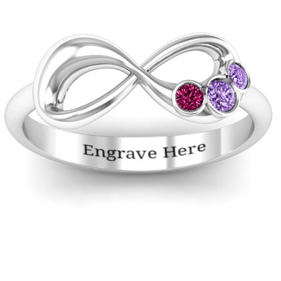 Now and Forever  Infinity Ring - All Birthstone™