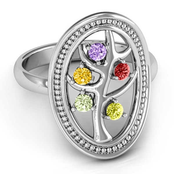 Organic Tree of Life  Ring - All Birthstone™