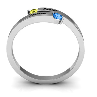 Soleil  Tipped Bypass Ring - All Birthstone™