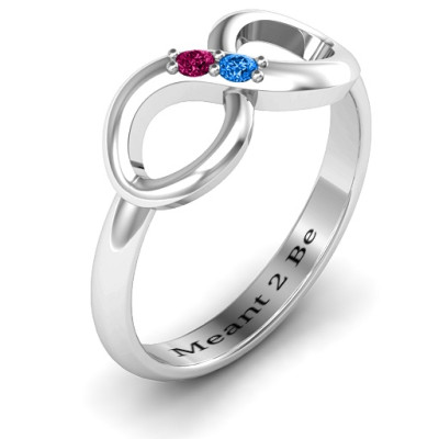 Twosome  Infinity Ring - All Birthstone™