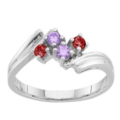 2-7 Winged Accents Ring - All Birthstone™