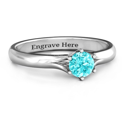 6 Prong Solitaire Ring - All Birthstone™