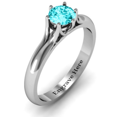 6 Prong Solitaire Ring - All Birthstone™