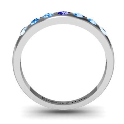 Gypsy Set Gemstone Belt Ring  - All Birthstone™