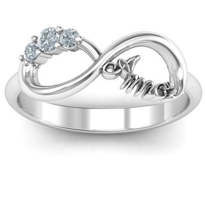 Amor Infinity Ring - All Birthstone™