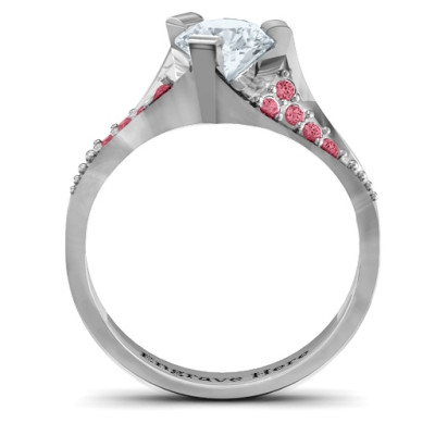 Beloved Tri-Set Ring with Accents - All Birthstone™