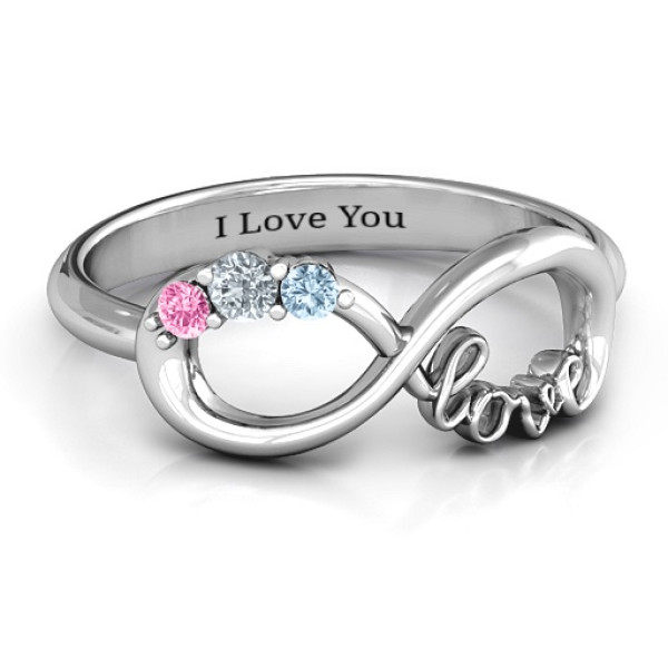 Birthstone Infinity Love Ring  - All Birthstone™