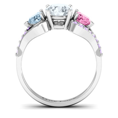 Blast of Love Ring with Accents - All Birthstone™