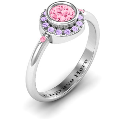 Blooming Round Cluster Ring - All Birthstone™
