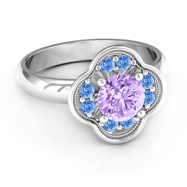 Blossoming Love Engagement Ring - All Birthstone™