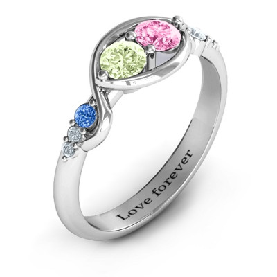 Classic Curves Two-Stone Ring  - All Birthstone™