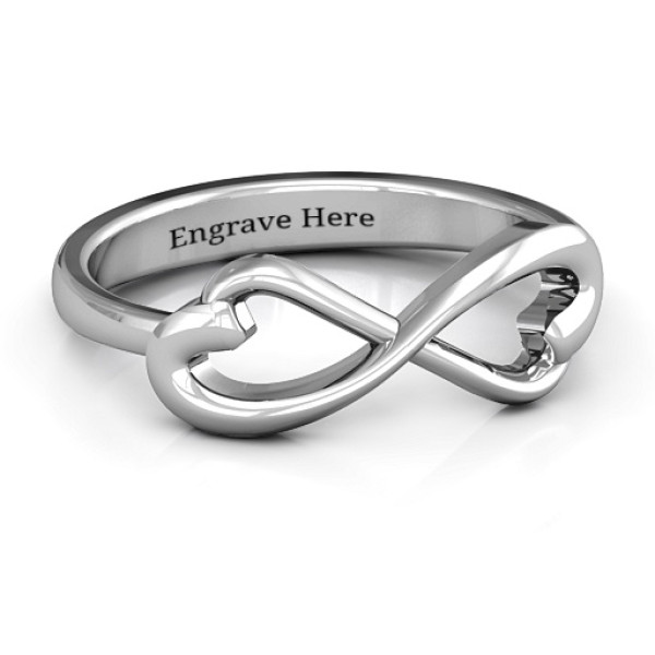 Classic Hearts Infinity Ring - All Birthstone™