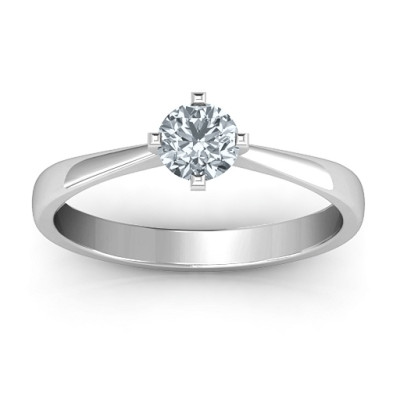 Classic Round Solitaire Ring - All Birthstone™