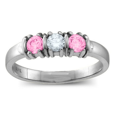 Classic Separated 2-5 Stones Ring  - All Birthstone™