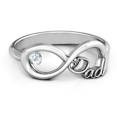 Dad Infinity Ring - All Birthstone™