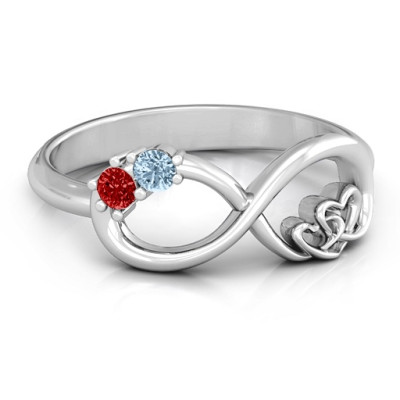 Double the Love Infinity Ring - All Birthstone™