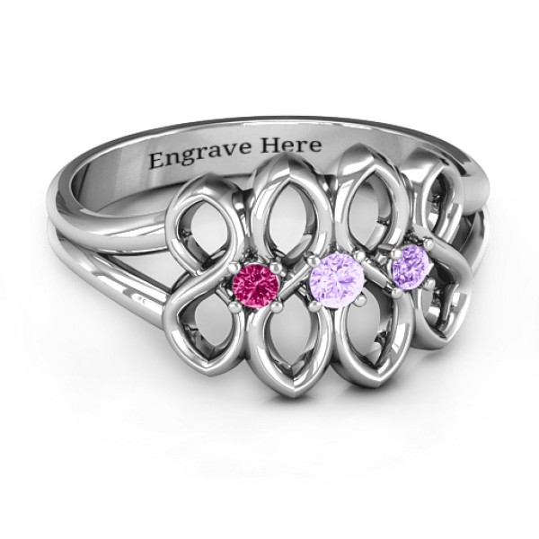 Echo of Love Infinity Ring - All Birthstone™