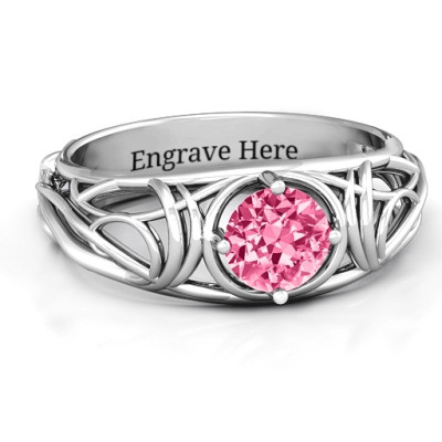 Enchanting Tangle of Love Ring - All Birthstone™