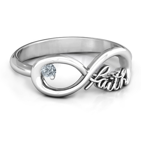 Faith Infinity Ring - All Birthstone™