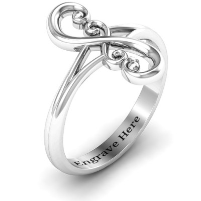 Flourish Infinity Ring - All Birthstone™