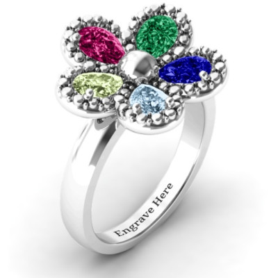 Flower Ring - All Birthstone™