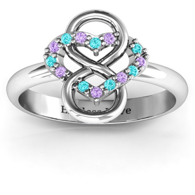 Infinite Love with Stones Rings  - All Birthstone™