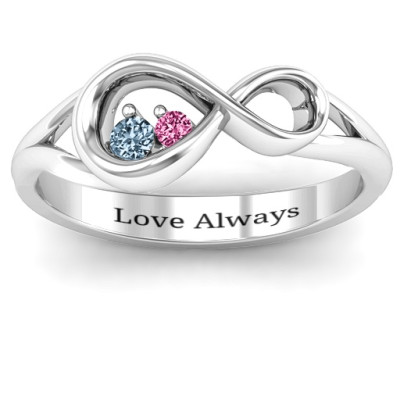 Infinity Love Nest Ring - All Birthstone™