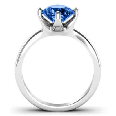 Large Stone Solitaire Ring  - All Birthstone™