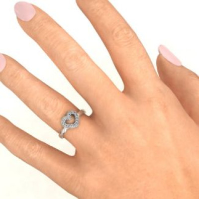 Love Story Heart Accent Ring - All Birthstone™