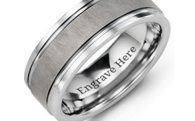The Unbreakable Story: Crafting Our Men's Grooved Tungsten Ring
