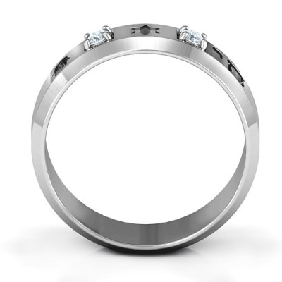 Men's Judaica Ring - All Birthstone™