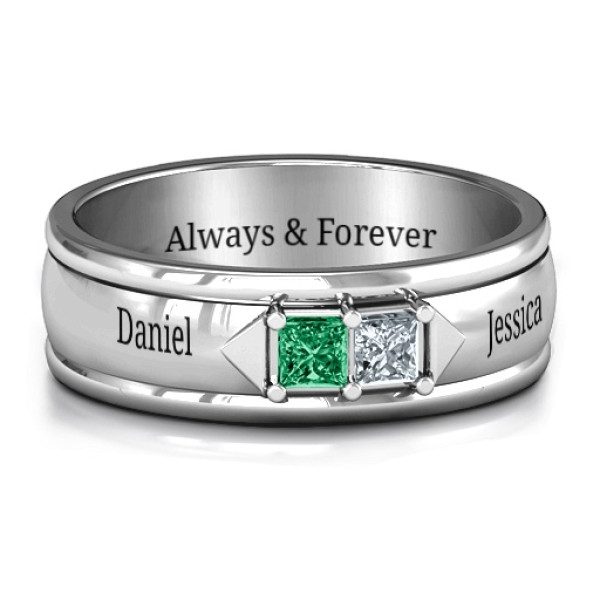 Men's Timeless Romance Ring - All Birthstone™