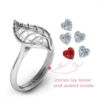 Mint to Be Cage Leaf Ring - All Birthstone™