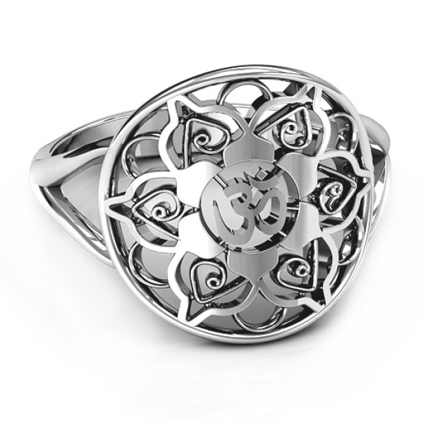 Om Mandala Ring - All Birthstone™