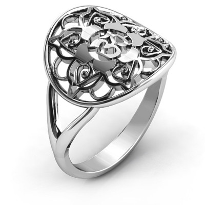 Om Mandala Ring - All Birthstone™