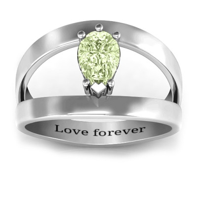 Pear With Flair Ring - All Birthstone™