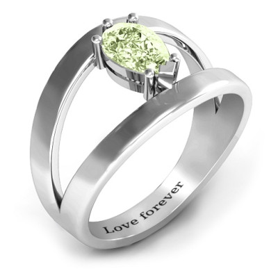 Pear With Flair Ring - All Birthstone™