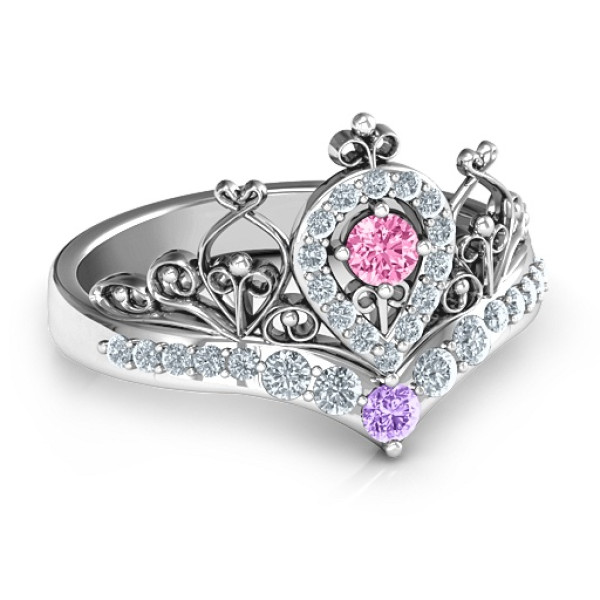 Queen Of My Heart Tiara Ring - All Birthstone™