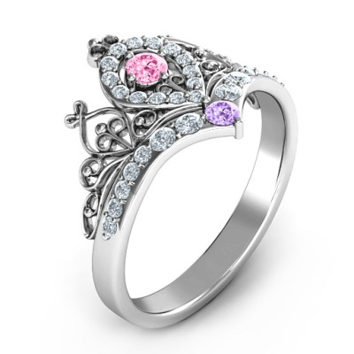 Queen Of My Heart Tiara Ring - All Birthstone™