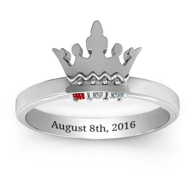 Royal Family Princess Tiara Ring - All Birthstone™